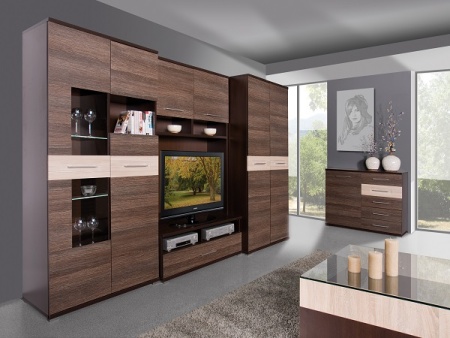 Мебель с кромкой пвх 2*19 мм CL1330 - пример использования. Цвет венге конго.