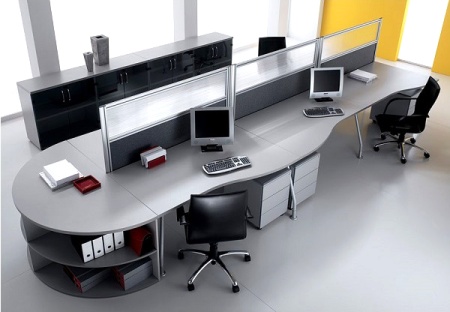 Мебель с кромкой пвх 1,8*22 мм BR961 - пример использования. Цвет серый.