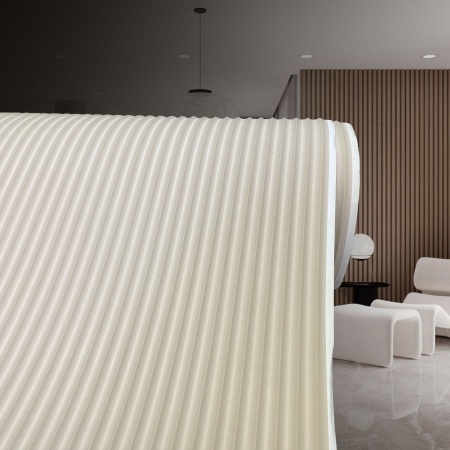 Стеновая панель D 091 рейка вогнутая гибкая для стен, потолков, дверей и мебели - размер рисунка