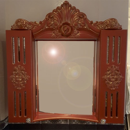 Декоративный элемент из гибкого ПВХ SY 8843 на мебельном фасаде - пример использования.