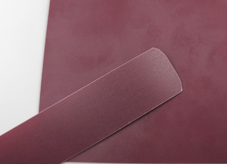 Кромочная лента ПВХ 0,4*19 мм BR756 с плитой ЛДСП 16 мм пряный красный.