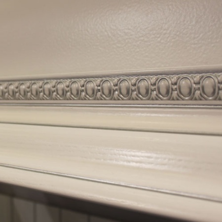 Декоративный молдинг SY 203 на мебели - пример использования. Декорирование шкафа мебельным молдингом пвх.