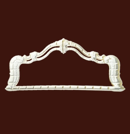 Декоративная накладка из ABS-пластика SY 99006 для спинки кровати вид сзади.