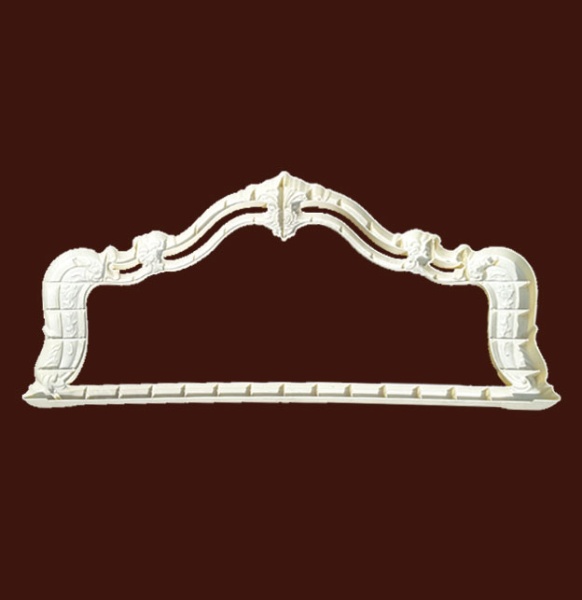 Декоративная накладка из ABS-пластика SY 99006 для спинки кровати вид сзади.