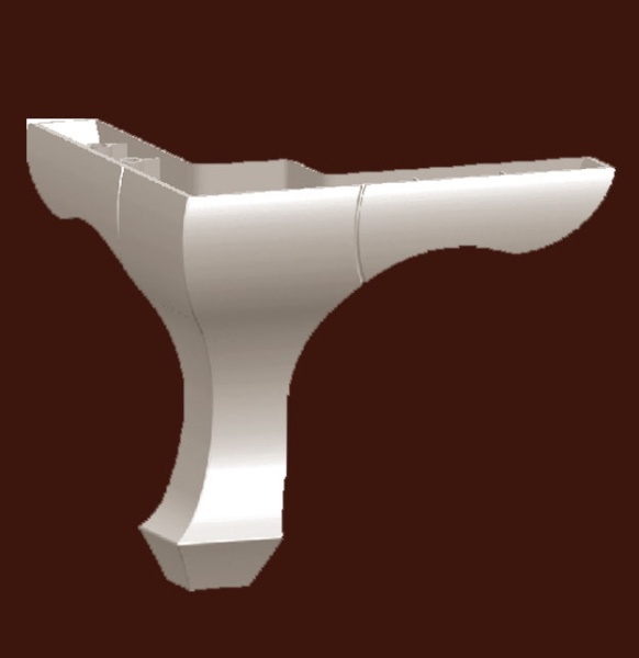 Опора мебельная SY 1287 из ABS-пластика.