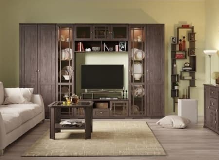 Мебель с кромкой пвх 1*19 мм BR453 - пример использования. Цвет ясень анкор темный.