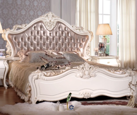 Декоративная накладка из ABS-пластика SY 99007 для спинки кровати - пример использования.