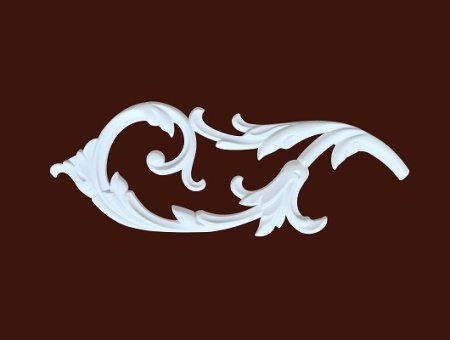 Декоративный элемент SY 0838-2 из гибкого ПВХ для фасадов и мебели различного назначения.