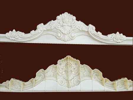 Мебельный корона из ABS-пластика SY 66014 вид сзади.