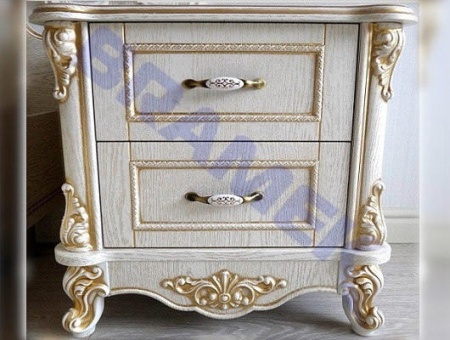 Декоративный элемент с внутренним радиусом SY 09168 для мебели - пример пилястры. 