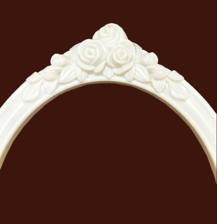 Декоративный узор на пластиковой раме для зеркала SY 55011.