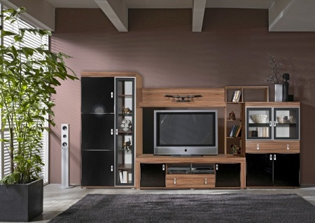 Мебель с кромкой пвх 0,4*19 мм CL1325 - пример использования. Цвет эбони темный.