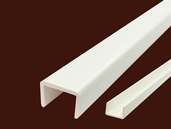 Профиль торцевой жесткий П10 ВК111 (белый) 2,0м