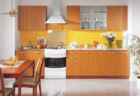 Мебель с кромкой пвх 1*25 мм BR501 - пример использования. Цвет ольха.