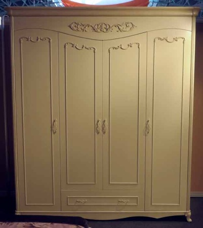 Мебельный декор SY 8856-1 для шкафа - пример на готовой мебели. 