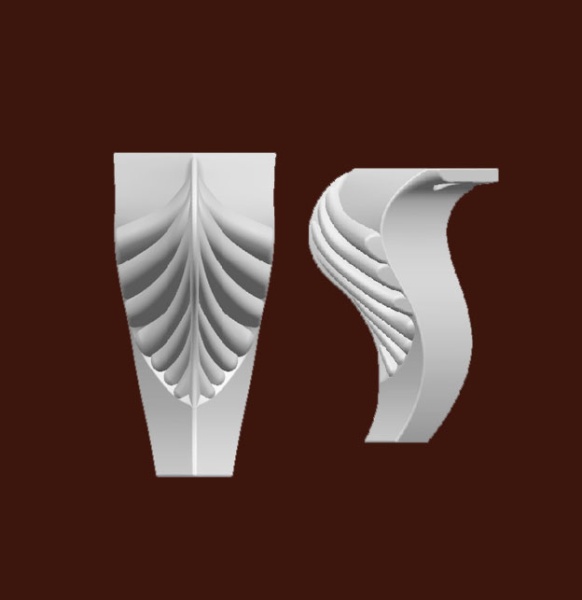 Опора мебельная SY 16171 из ABS-пластика.