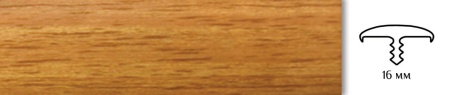 Врезной профиль с обхватом из гибкого ПВХ 017B BK7302 миланский орех.