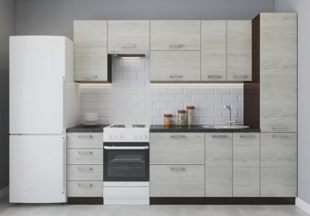 Мебель с кромкой пвх 1*35 мм BR225 - пример использования. Цвет ясень анкор светлый.