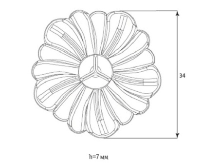 Мебельная розетка SY 0882 схематичное изображение с указанием размеров.