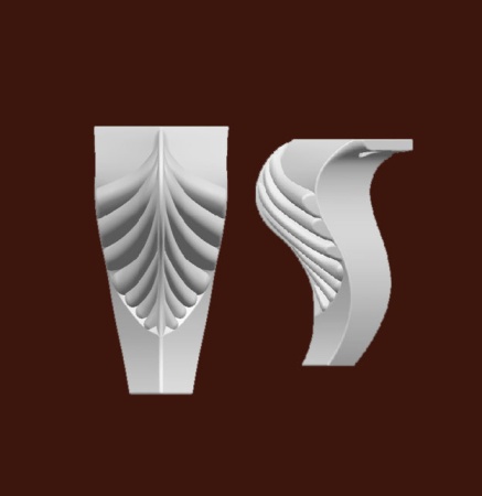 Опора мебельная SY 16171 из ABS-пластика.