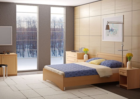 Мебель с кромкой пвх 1,8*19 мм BR304 - пример использования. Цвет бук бавария темный.