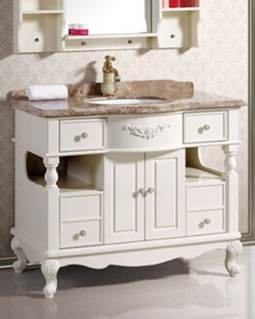 Декоративная опора из ABS-пластика SY 8834 для мебели - пример использования. Тумба для раковины на опорах из пластика.