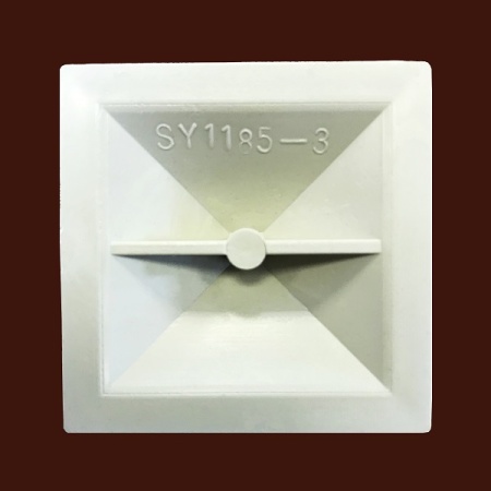 Декоративная розетка из ABS-пластика SY 1185-3 вид сзади.