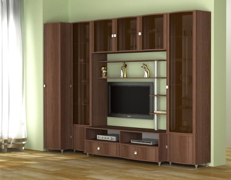 Мебель с кромкой пвх 1*19 мм PV3239 - пример использования. Цвет ясень шимо темный.