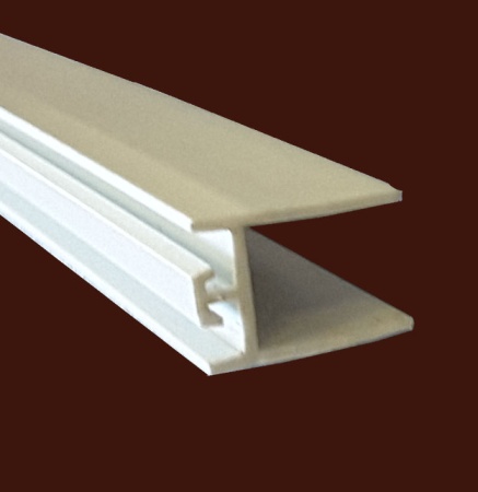 Профиль торцевой TH12 BK111 белый для рекламных конструкций.