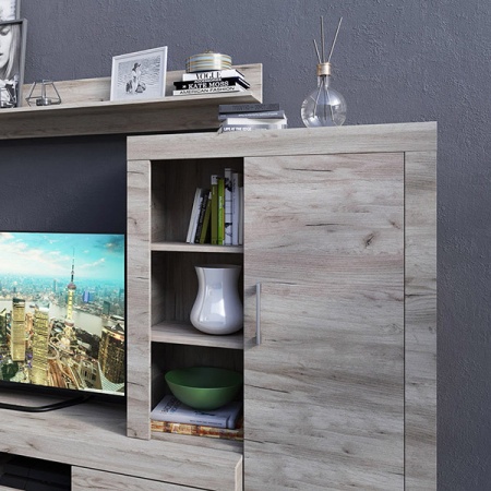 Мебель с кромкой пвх 0,4*19 мм BR224 - пример использования. Цвет дуб крафт серый.