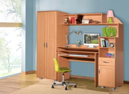 Мебель с кромкой пвх 1*19 мм PV5111 - пример использования. Цвет бук бавария темный.