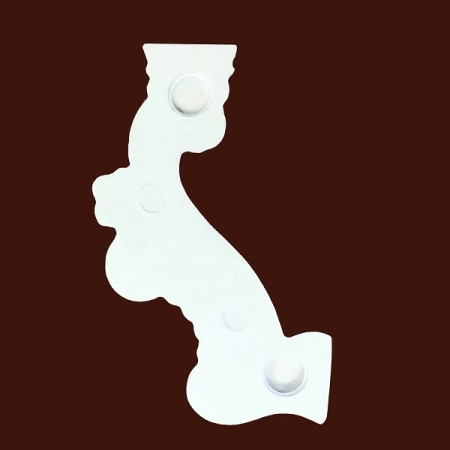 Мебельный угловой декор SY 0851-1 вид сзади