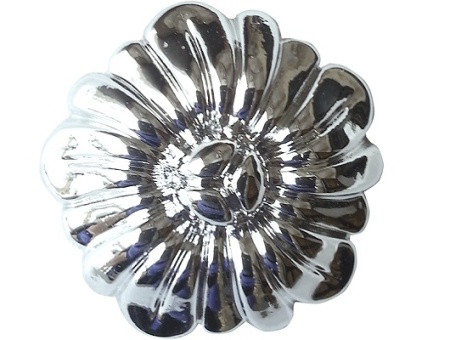 Розетка мебельная из ПВХ SY 0889 с гальваническим покрытием.