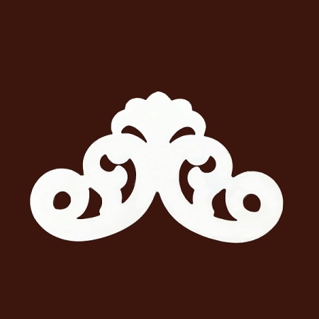 Мебельный угловой декор SY 15180 вид сзади