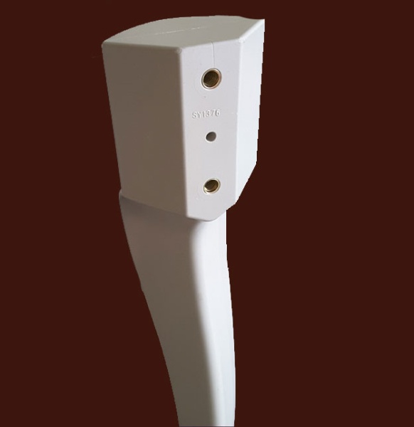 Монтажные отверстия для крепления мебельной опоры из пластика SY 1376.