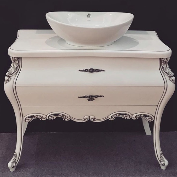 Консольный столик из пластика ABS SY 44007 под раковину в ванной комнате.