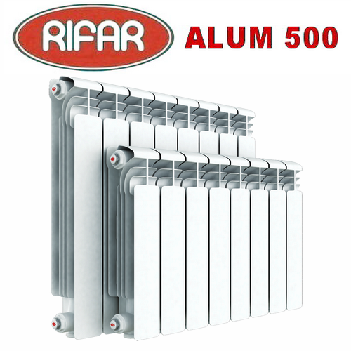 Радиатор алюминиевый Rifar Alum 500мм 6 секций купить в СПб