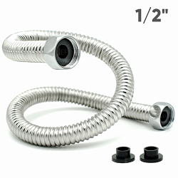 Гибкая подводка LEP для воды 1/2" 45см из нержавеющей стали