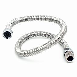 Гибкая подводка LEP для воды 1/2" 20см из нержавеющей стали (гайка-штуцер)