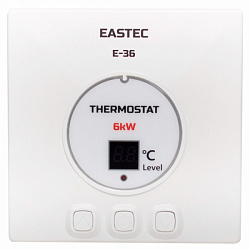 Терморегулятор EASTEC E-36 6кВт накладной Белый
