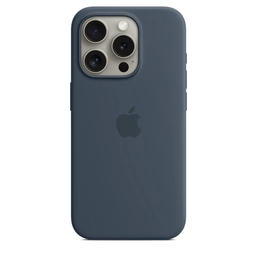 Чехол Silicone Case с MagSafe для iPhone 15 Pro, Storm Blue