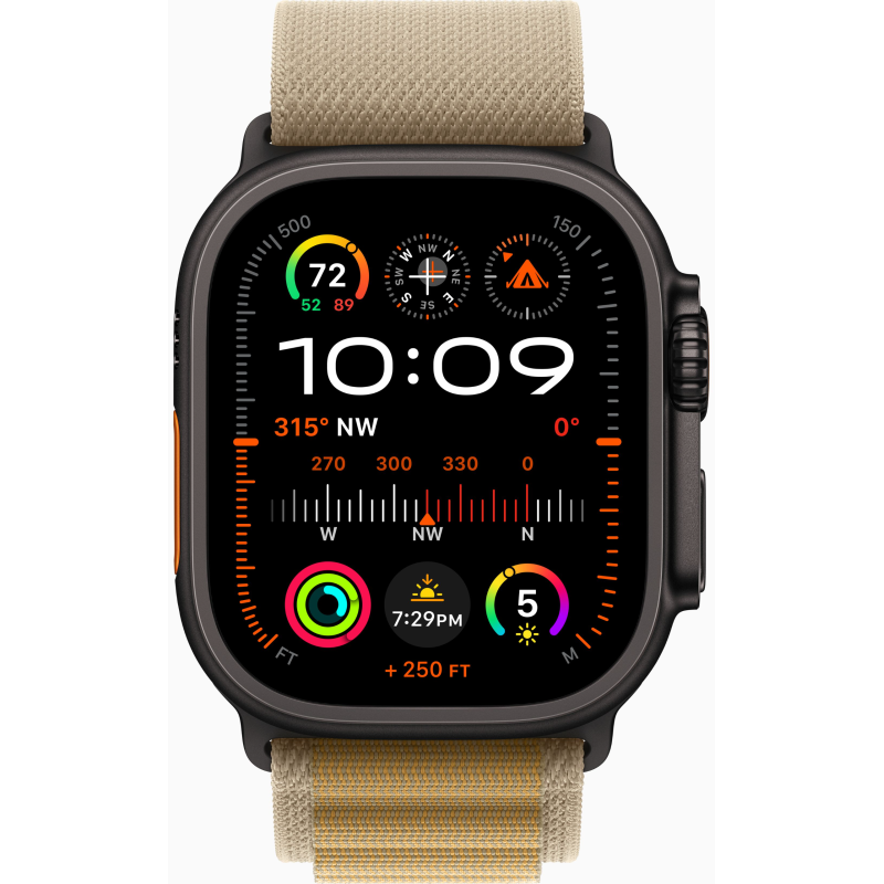 Купить Apple Watch Ultra 2 (2024) GPS + Cellular, 49mm Alpine Loop Tan, Black Titanium Case в Москве