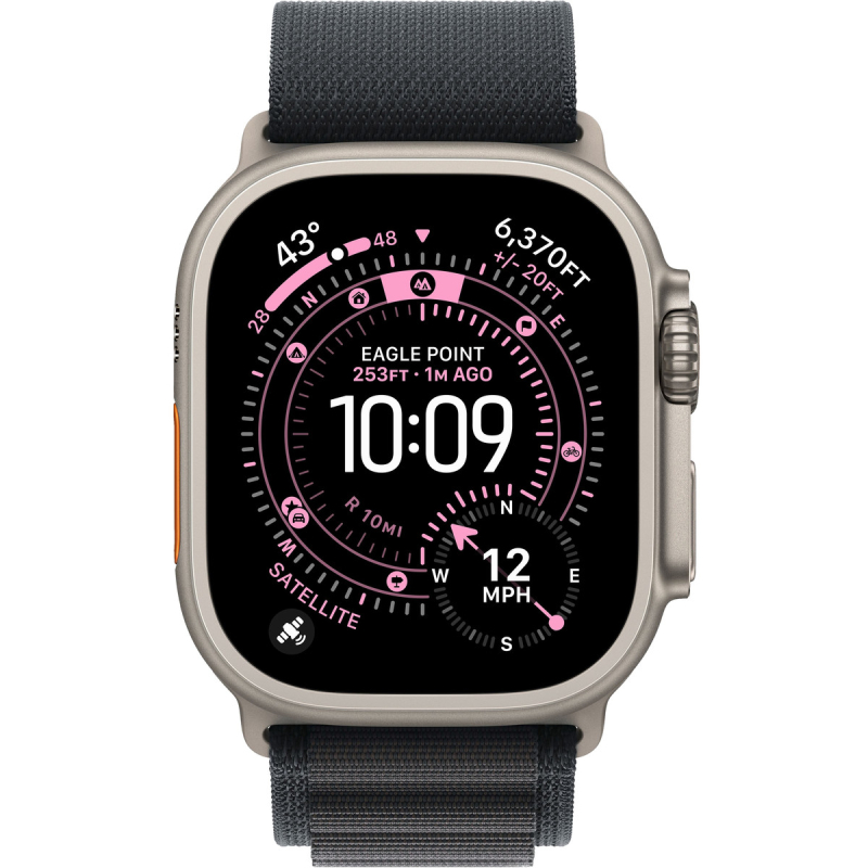 Купить Apple Watch Ultra 3 (2025) 49mm Black Titanium Case / Black Charcoal Trail Loop в Севастополю