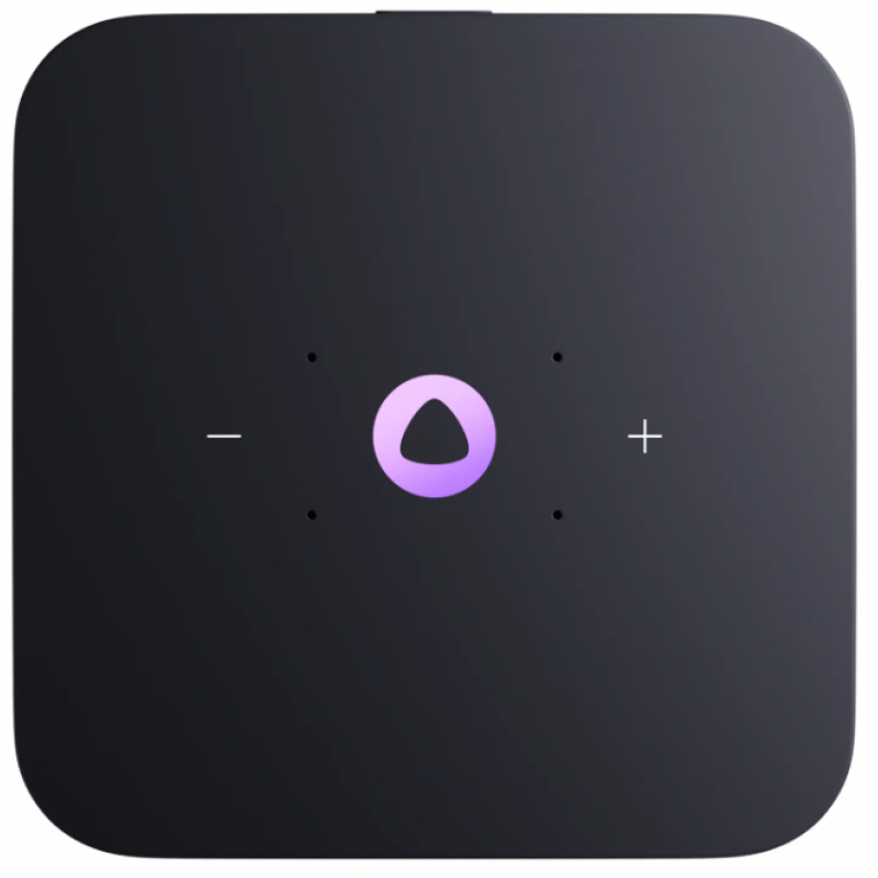 Умная колонка Яндекс Станция Миди (с часами), Малиновая