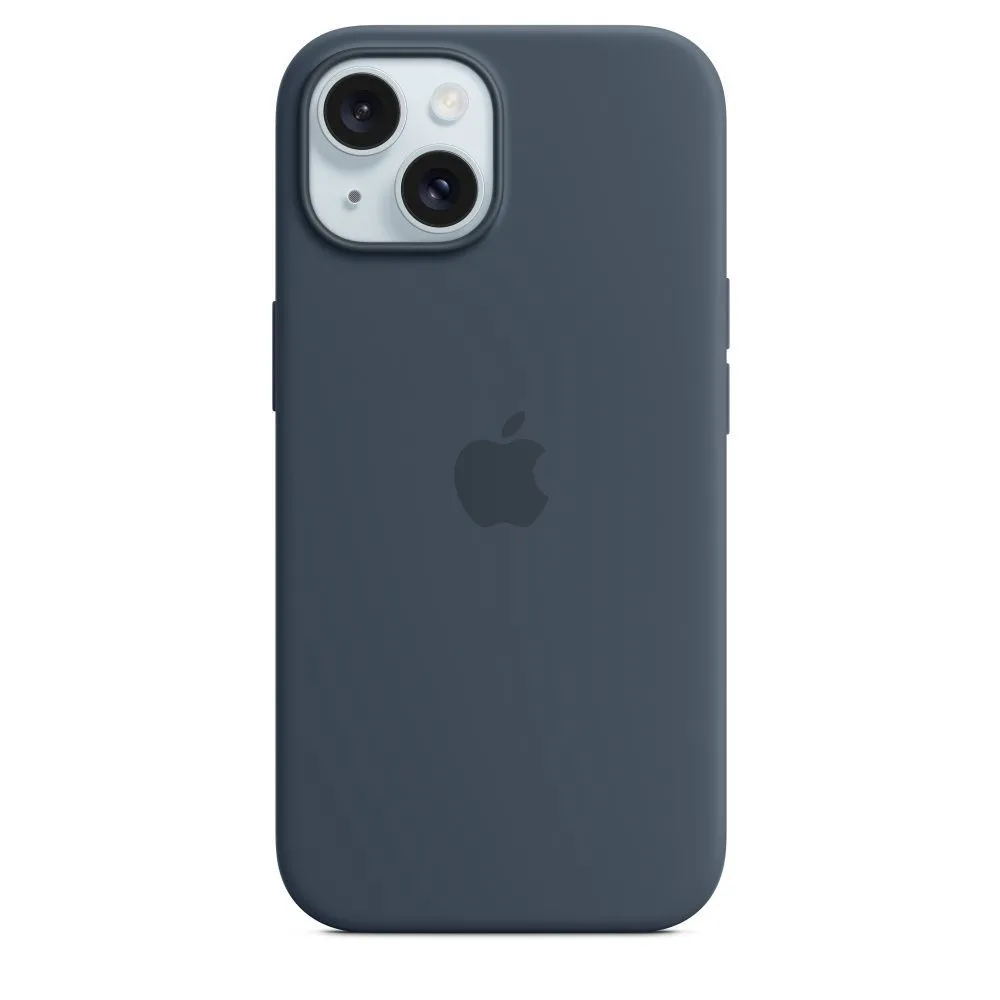 Чехол Silicone Case с MagSafe для iPhone 15, Storm Blue