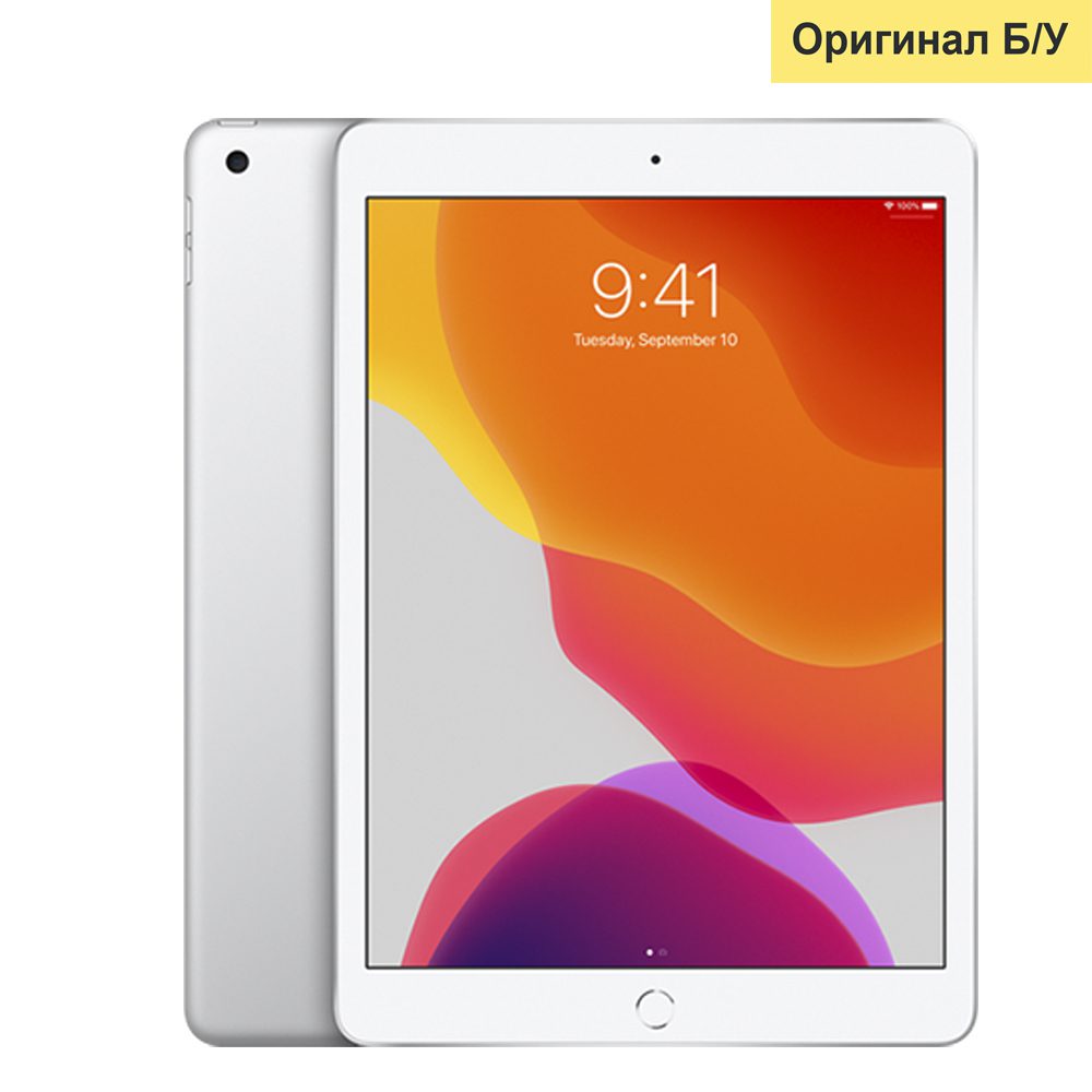 Купить iPad 7, 128 ГБ, Wifi+LTE, Silver (Б/У) в Москве
