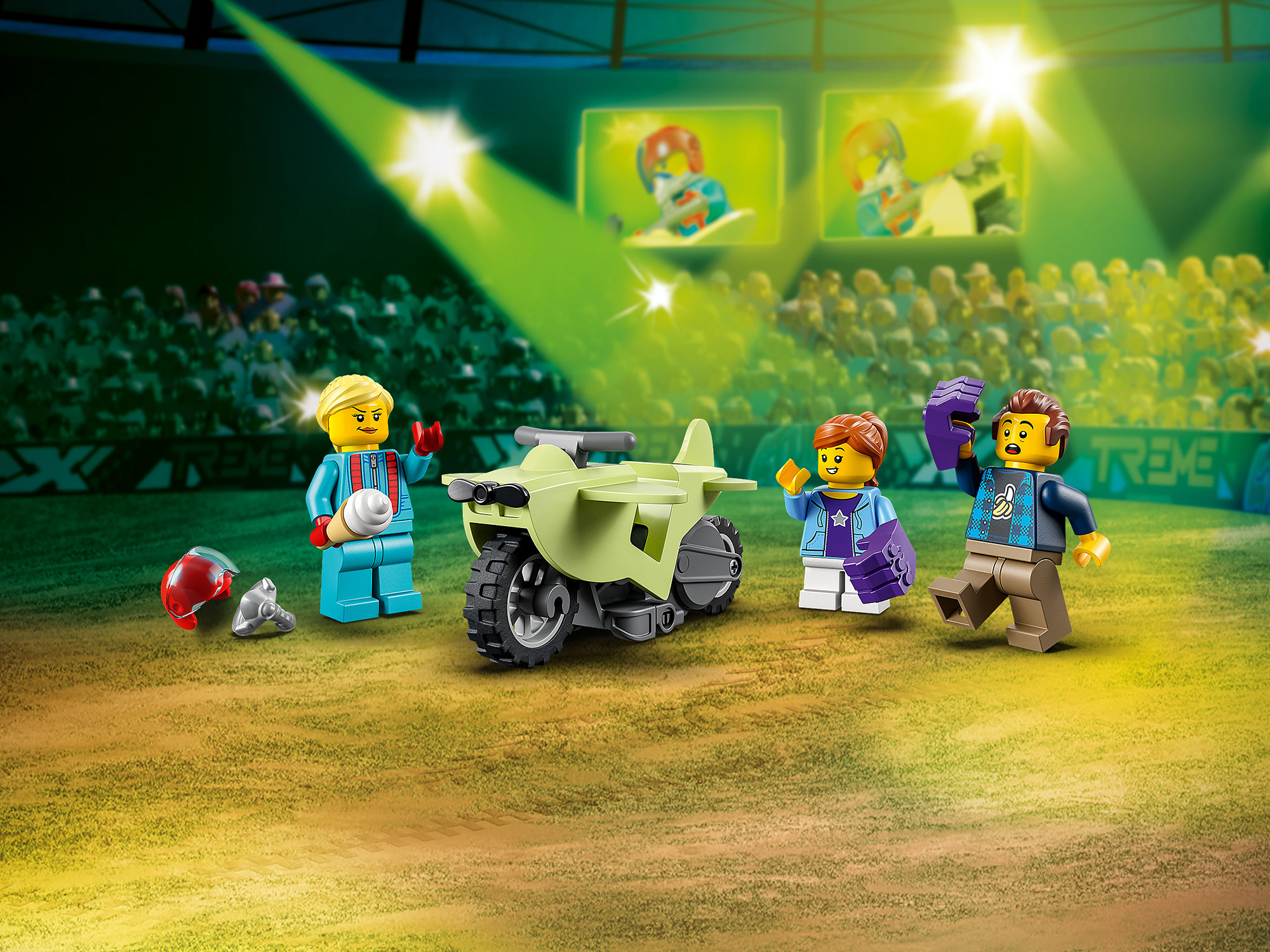 Конструктор LEGO City, Трюковая петля «Сокрушительный шимпанзе» (60338)