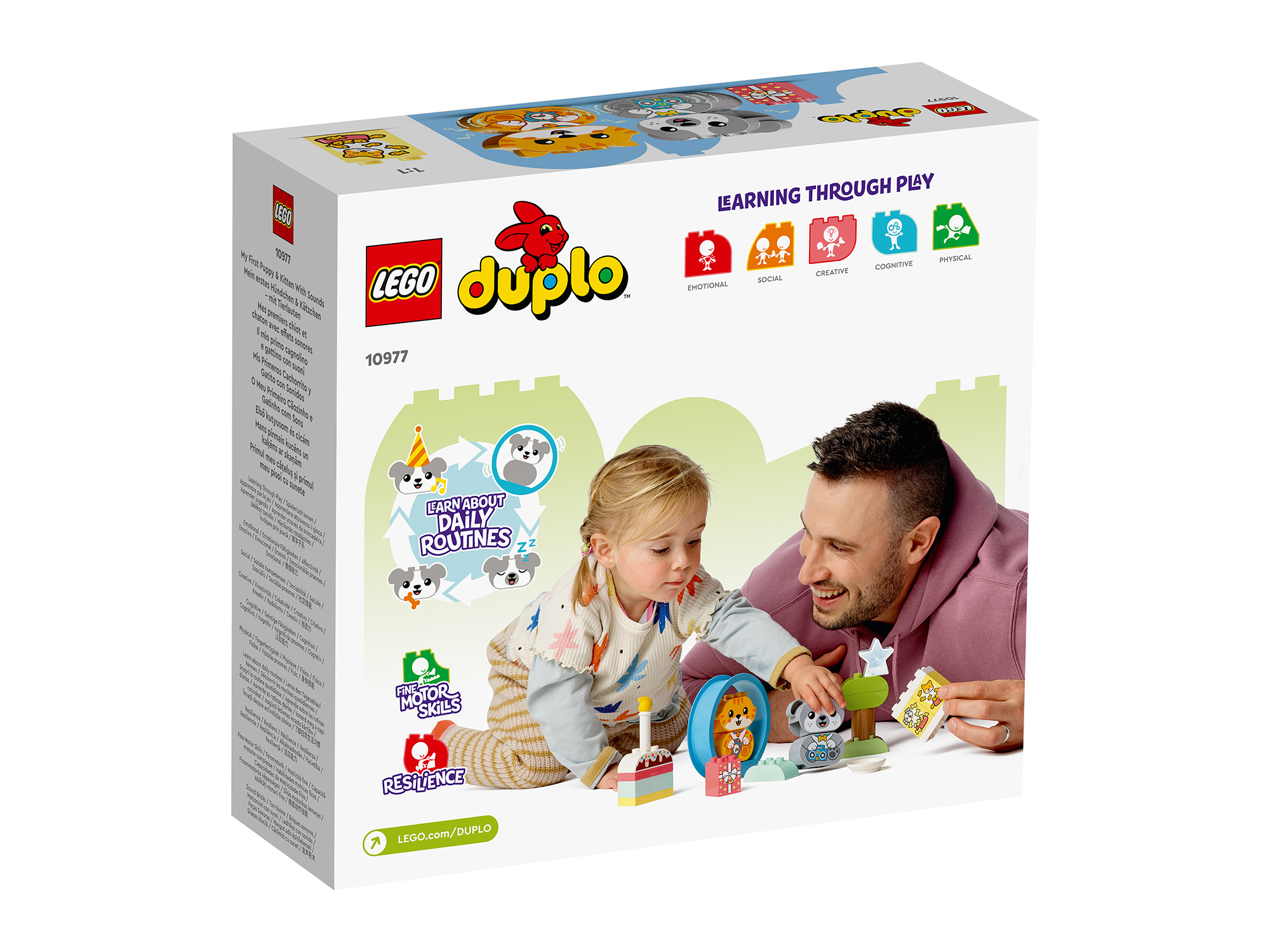 Конструктор LEGO DUPLO, Мой первый щенок и котёнок и их звуки (10977)