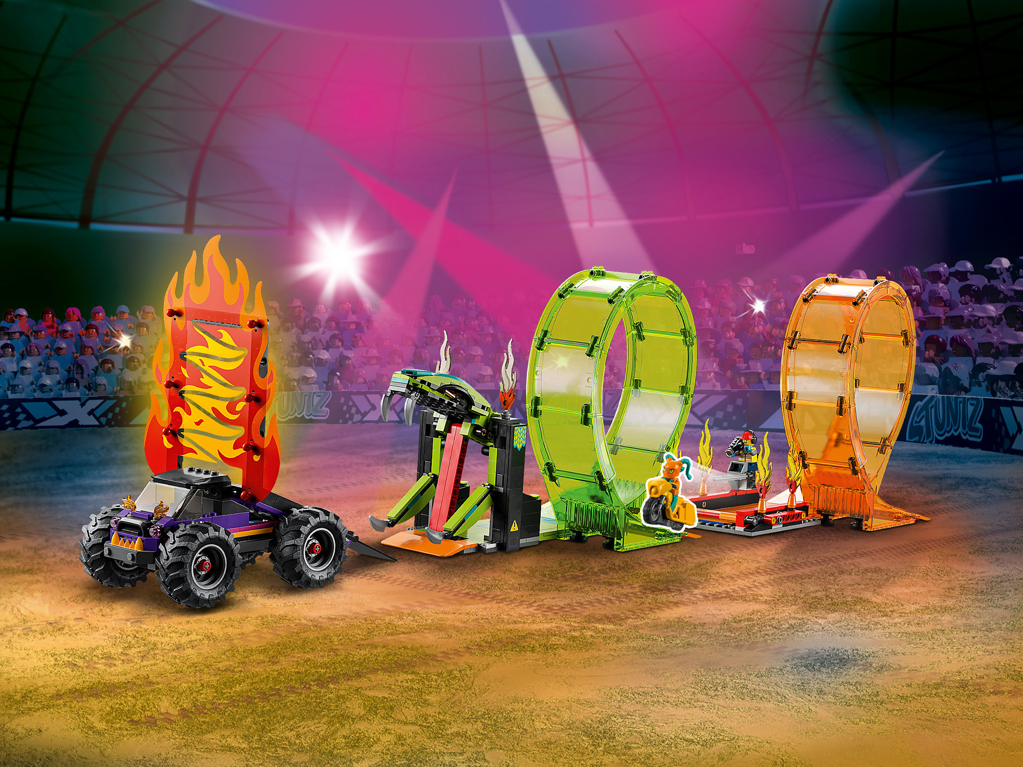 Конструктор LEGO City, Трюковая Арена "Двойная петля" (60339)