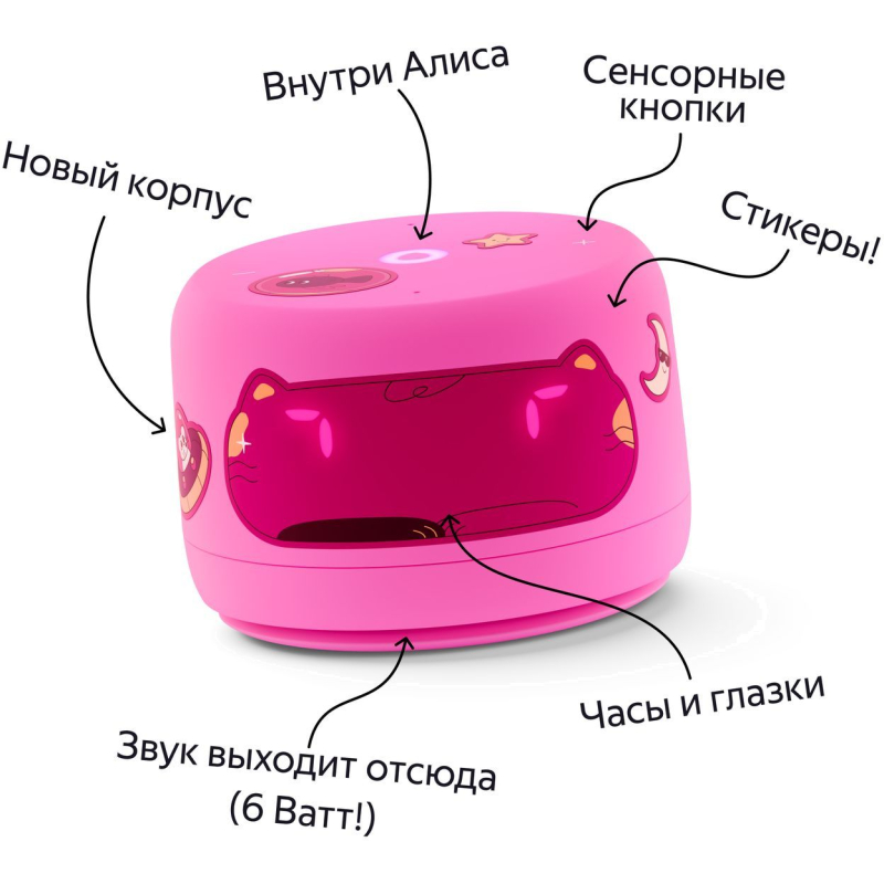 Умная колонка Яндекс Станция Лайт 2, Розовый